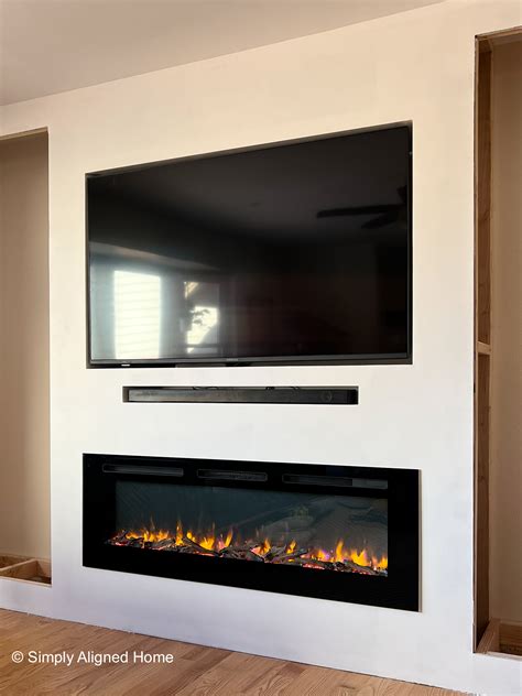 building electric fireplace enclosure|electric fireplace perpendicular to wall.